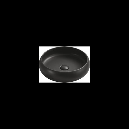 Mexen Lola, umyvadlo na desku 41,5 x 41,5 x 12 cm, černá matná, 22214185
