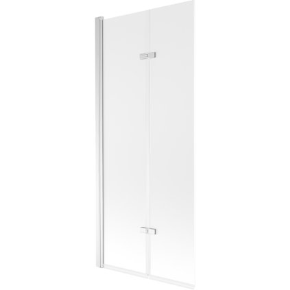 Mexen Castor, vanová zástěna 2-křídlová 80 x 150 cm, otočné křídlo, 6 mm námraza sklo, chromový profil, 892-080-002-01-30
