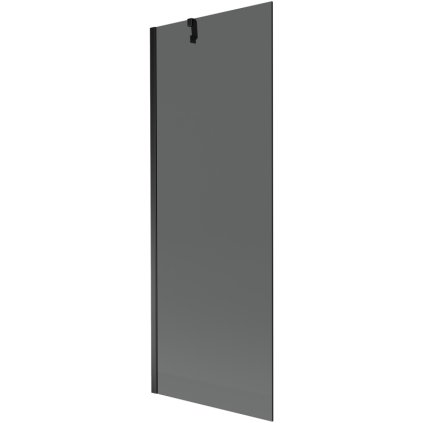237879 mexen next vanova zastena 1 kridlova 70 x 150 cm fixne kridlo 6 mm sede sklo cierny profil 895 070 000 00 40 70