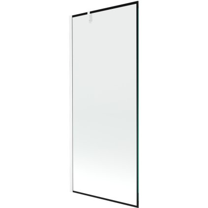 237975 mexen next vanova zastena 1 kridlova 80 x 150 cm fixne kridlo 6 mm cire sklo s ciernym vzorom biely profil 895 080 000 00 0 20