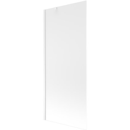 Mexen Next, vanová zástěna 1-křídlová 80 x 150 cm, fixní křídlo, 6 mm námraza sklo, bílý profil, 895-080-000-00-30-20