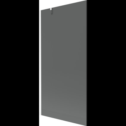 Mexen Next, vanová zástěna 1-křídlová 90 x 150 cm, fixní křídlo, 6 mm šedé sklo, bílý profil, 895-090-000-00-40-20