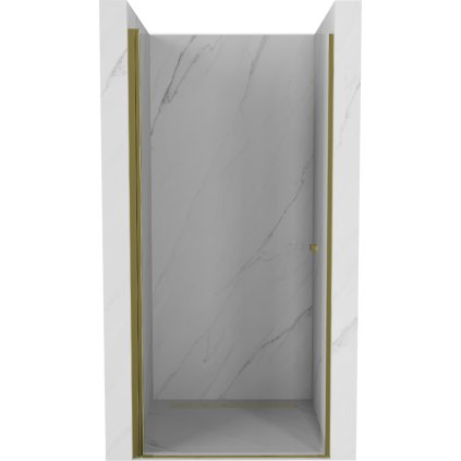 214851 mexen pretoria 1 kridlove sprchove dvere do otvoru 100 x 190 cm 6 mm cire sklo zlaty profil 852 100 000 50 00