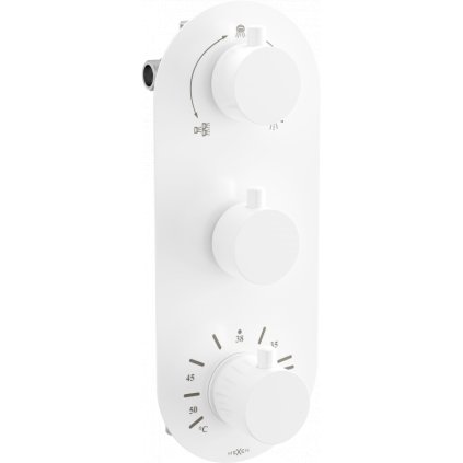 Mexen KAI - 3-VÝSTUPOVÁ PODOMÍTKOVÁ SPRCHOVÁ BATERIE, bílá, 77603-20