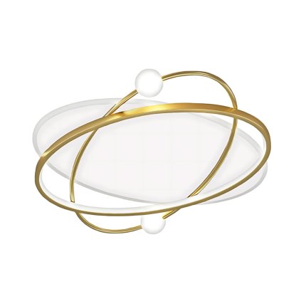 Toolight, LED stropní svítidlo + dálkové ovládání APP1059-C, bílá-zlatá, OSW-08885