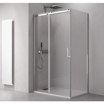 Sapho, THRON LINE SQUARE obdélníkový sprchový kout 1600x700mm, hranaté pojezdy