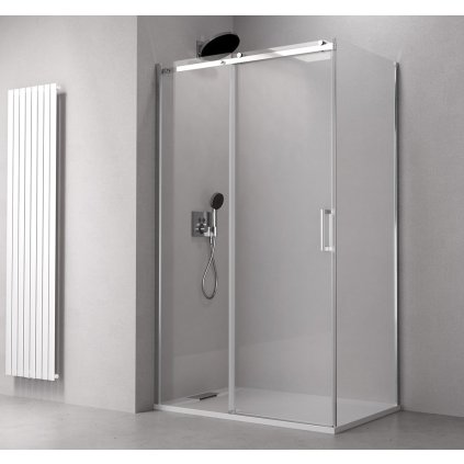 Sapho, THRON LINE ROUND obdélníkový sprchový kout 1500x700mm, kulaté pojezdy