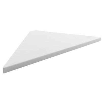 Sapho, ABELINE rohová police rockstone 200x12x200mm, bílá mat