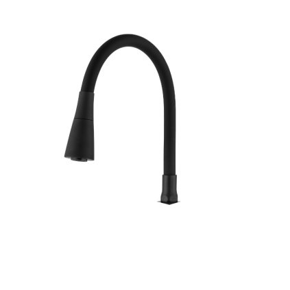 Invena, náhradní rameno s výlevkou do baterie HULA/POGO PLUS, černá matná, INV-SC-B1-144-L