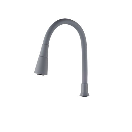 Invena, náhradní rameno s výlevkou do baterie HULA/POGO PLUS, šedá matná, INV-SC-B1-146-L