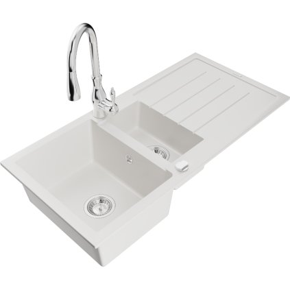 242022 mexen andres 1 5 komorovy granitovy drez 1000x500x200 mm a drezova bateria savita biela 6515 20 672601 00