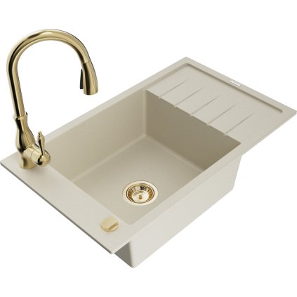240621 mexen elias 1 komorovy granitovy drez 795x480x200 mm a drezova bateria savita bezova 6511 69 672601 50