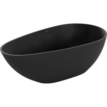 Mexen Palermo, volně stojící vana z konglomerátu 150 x 78 cm, černá matná, 57211507870