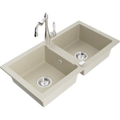 243900 mexen mario granitovy drez 820x436x161 mm 2 komorovy a drezova bateria carla bezova 6504 69 670700 00