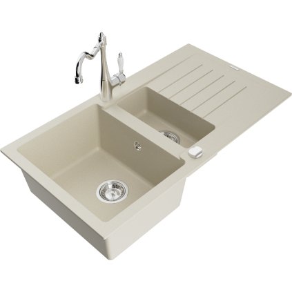 243723 mexen matias granitovy drez 900x505x200 mm 1 5 komorovy a drezova bateria carla bezova 6502 69 670700 00