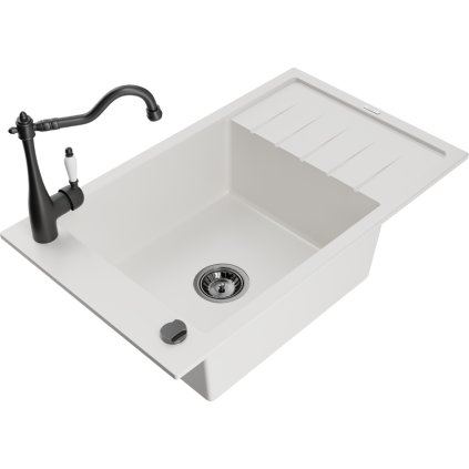 244590 3 mexen elias granitovy drez 795x480x200 mm 1 komorovy a drezova bateria carla biela 6511 20 670700 70