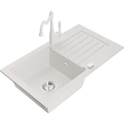 244206 mexen pablo granitovy drez 752x436x161 mm 1 komorovy a drezova bateria carla biela 6510 20 670700 20