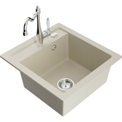 244053 mexen vito granitovy drez 490x520x210 mm 1 komorovy a drezova bateria carla bezova 6503 69 670700 00
