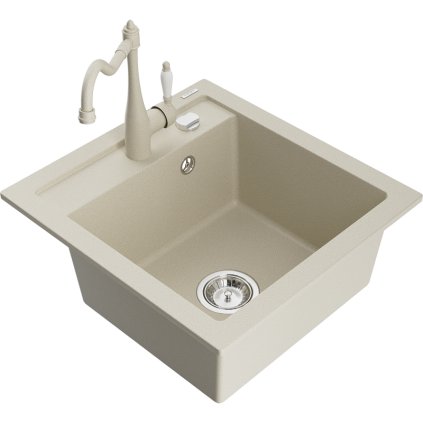 244056 3 mexen vito granitovy drez 490x520x210 mm 1 komorovy a drezova bateria carla bezova 6503 69 670700 69