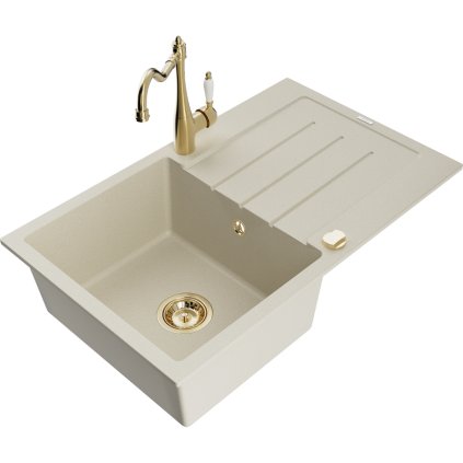 245043 mexen bruno granitovy drez 795x495x200 mm 1 komorovy a drezova bateria carla bezova 6513 69 670700 50
