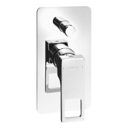 Sapho, FORATA podomítková sprchová baterie, 2 výstupy, chrom