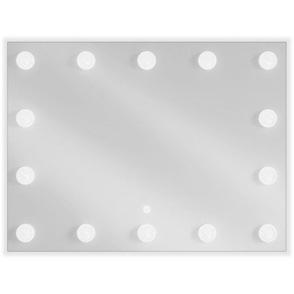 Mexen Dona, LED koupelnové zrcadlo s podsvícením 80 x 60 cm, 6000K, ochrana proti zamlžování, 9818-080-060-611-00