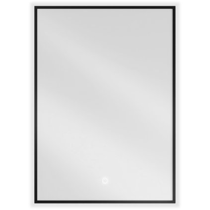 246444 mexen erma led kupelnove zrkadlo s podsvietenim a ciernym ramom 50x70 cm 6000k ochrana proti zahmlievaniu 9814 050 070 611 70