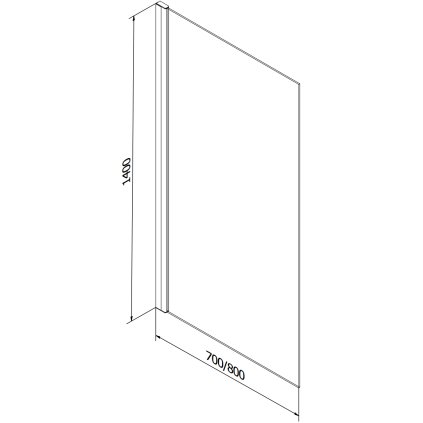 44503 2 mexen alex vanova zastena 1 kridlo fix 70x140 cm cierny vzor 893 070 000 70 77