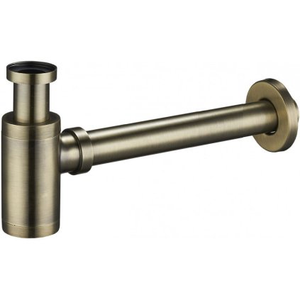 Mexen BRASS sifon umyvadlový-půlsifon, Bronzová, 79950-40