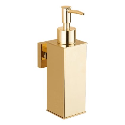 Mexen příslušenství, dávkovač mýdla kvadrat, zlatá, 70628-50