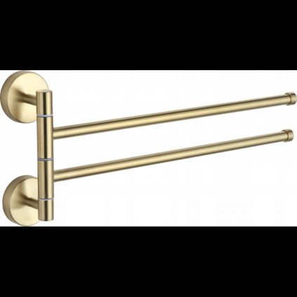 Mexen příslušenství, držák na ručníky, otočný, zlatá matná, 7039242-50