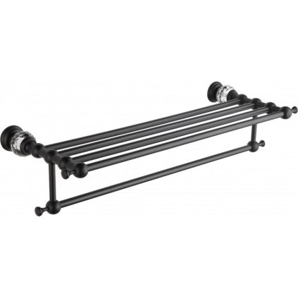 Mexen příslušenství, ESTELA polička na ručníky, černá, 7011520-70