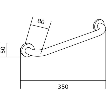 60751 2 mexen prislusenstvo kupelkovy drziak 30cm cierna 70101630 70