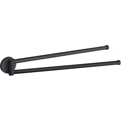 60784 mexen remo dvojramenny otocny vesiak na uteraky cierna matna 70507255 70