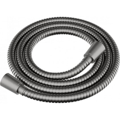 Mexen příslušenství, Sprchová hadice 150 cm, nerezové opletení, grafitová, 79460-66