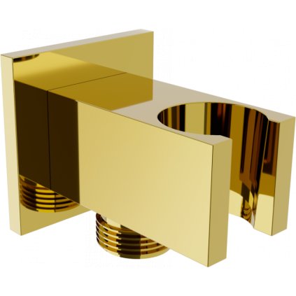 Mexen CUBE, podomítkové rohové připojení ruční sprchy 1/2", zlatá, 79300-50