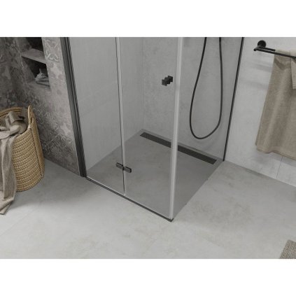 Mexen Lima sprchový kout 120x120 cm, průhledná, černá, 856-120-120-70-00