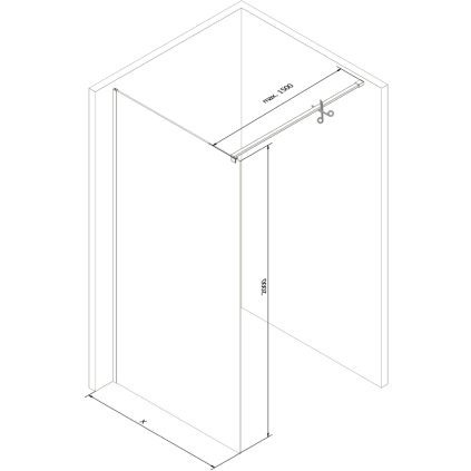 62128 1 mexen kioto sprchova zastena 100x200 cm 8 mm chromovy profil sklo cierny vzor 2 800 100 101 01 78