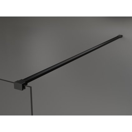Mexen Kioto sprchová zástěna 90x200 cm 8 mm, černé, bílé provedení, 800-090-101-70-85