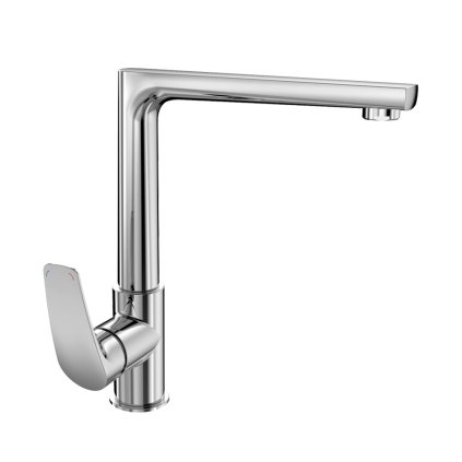 Mereo, Dřezová stojánková baterie, Eve, s plochým ramínkem nad pákou, výška 273 mm, chrom, CBV201