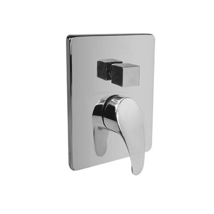 Mereo, Sprchová podomítková baterie s přepínačem, Sonáta, Mbox, kulatý kryt, CB60106C