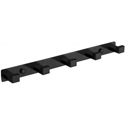 Mexen příslušenství, Věšák na ručníky 5-háčků, černá, 709265-70