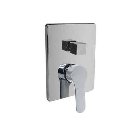 Mereo, Sprchová podomítková baterie s trojcestným přepínačem, Zuna, Mbox, kryt, chrom, CB60157ZC
