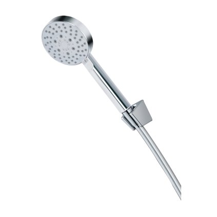 Mereo, Vanový set: pětipolohová sprcha, šedostříbrná hadice, držák sprchy, CB469G