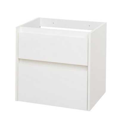 Mereo, Opto, koupelnová skříňka 61 cm, bílá, dub, bílá/dub, černá, CN910S
