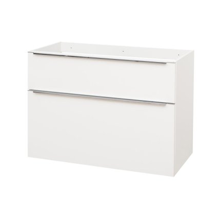 Mereo, Mailo, koupelnová skříňka 101 cm, bílá, dub, antracit, CN512S