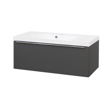 265721 9 mereo mailo kupelnova skrinka s umyvadlom z liateho mramoru 101 cm chromove madlo mer cn537m