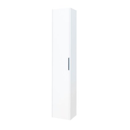 Mereo, Vigo, koupelnová skříňka vysoká 170 cm, levé nebo pravé otevírání, bílá, dub, CN330