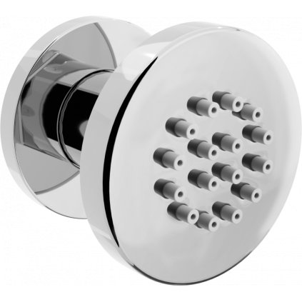 Mexen - podmítková sprchová tryska, kulatá 50 mm, chromová, 79361-00
