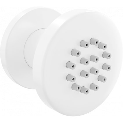 Mexen - podmítková sprchová tryska, kulatá 50 mm, bílá, 79361-20